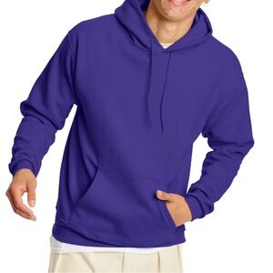 Purple Fleece Hooded Sweatshirt